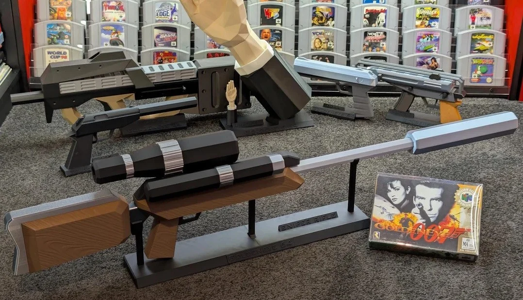 Fã recria rifle de precisão de GoldenEye 007 com impressão 3D